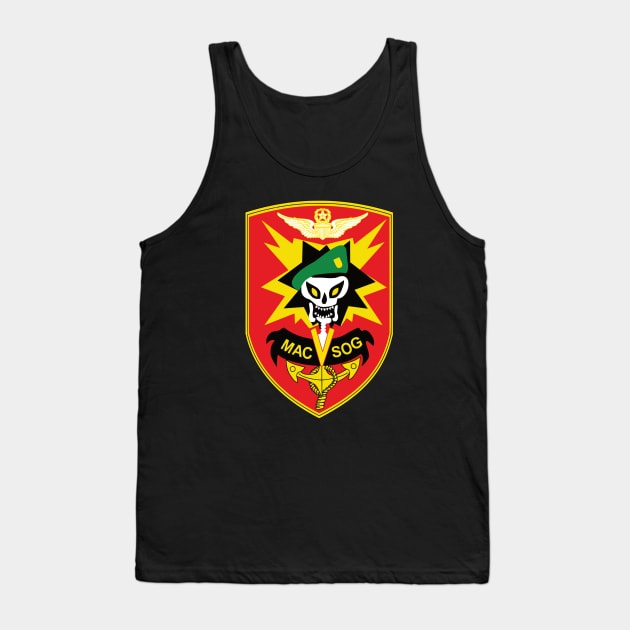 MAC V SOG Special Forces Patch Tank Top by Beltschazar